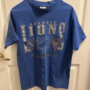 Vintage Vintage NFL Spell Out Detroit Lions Football T-Shirt